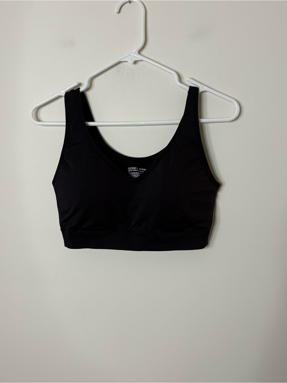 Jockey Women’s Black Bra XL Padded Seamless Comfortable U7